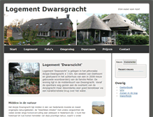 Tablet Screenshot of logementdwarsgracht.nl